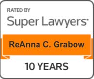 Rated By Super Lawyers | ReAnna C. Grabow | 10 Years